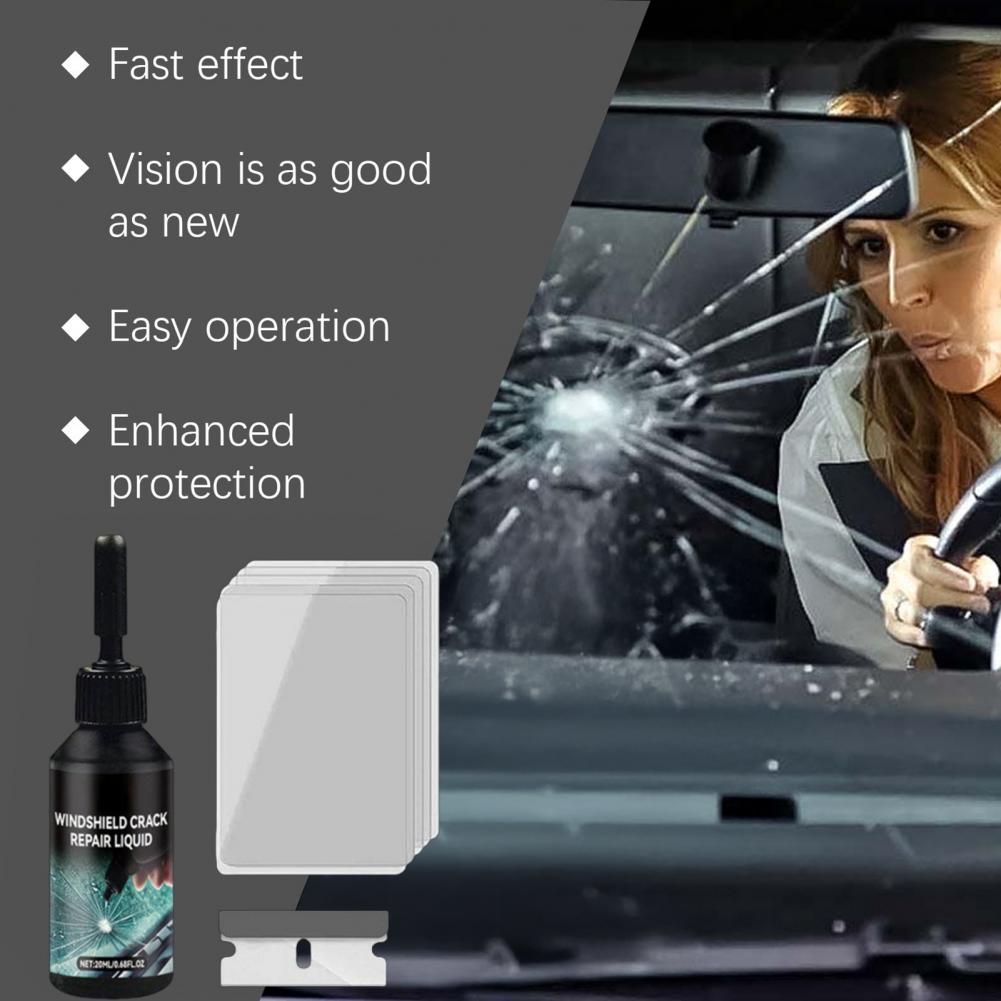 車のフロントガラス修理キット、ひび割れ、欠け、UVガラス補修 - Car Repair Tools のレビューと価格