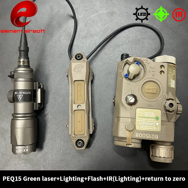 エレメントPEQ15バッテリーキットM600C懐中電灯赤/緑 - Timing Light Gun のレビューと価格