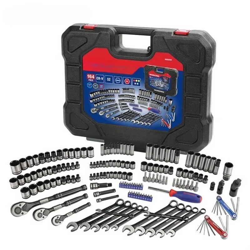 164ピースPCメカニックツールボックスセット 1/4インチ - Socket Set のレビューと価格